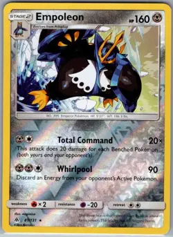 Empoleon 81/131 Reverse Holo SM - Forbidden Light - Pokemon Card - NM - Image 1