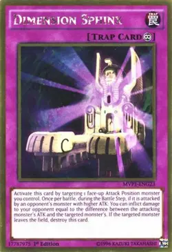 Dimension Sphinx - MVP1-ENG23 - Gold Rare 1st Edition Yugioh - Image 1