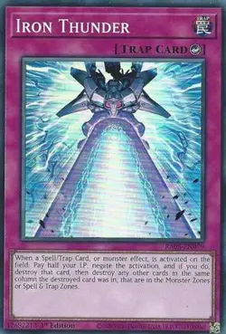 Iron Thunder RA05-EN079 Super Rare Yu-Gi-Oh Card - Image 1