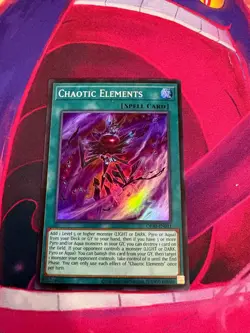 Chaotic Elements OP30-EN011 Super Rare Near Mint Yugioh TCG - Image 1