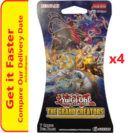 4 x YU-GI-OH! TCG The Grand Creators Sealed Blister Booster Pack Yugioh NEW - Image 4