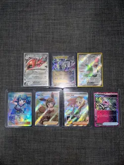 Pokemon Card TCG Mixed Lot of 7 - EX, Full Art Trainer Shining Fates Etc NM Rare - Image 1
