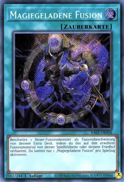 Yu Gi Oh! Magiegeladene Fusion RA01-DE058 Secret Rare - Image 1