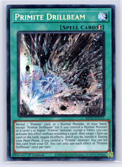 Primite Drillbeam - MP25-EN115 - Prismatic Secret Rare - 1st Edition Yugioh - Image 1