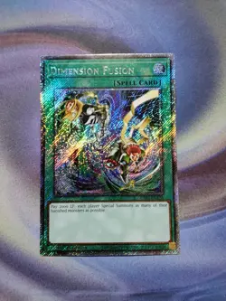 Dimension Fusion (Platinum Secret Rare) - RA03-EN136 - Yu-Gi-Oh TCG - Image 1