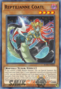 Reptilianne Coatl BODE-EN020 1st ED Yu-Gi-Oh! - Image 1