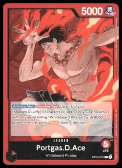 One Piece The Time of Battle #OP16-001 Portgas.D.Ace (001) - Image 1