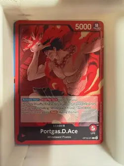 Portgas.D.Ace (001) OP16-001 Leader The Time of Battle One Piece Near Mint - Image 1