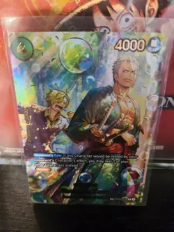 Roronoa Zoro SP PRB02-006 The Azure Sea’s Seven OP14 Bubble Zoro NM - Image 2