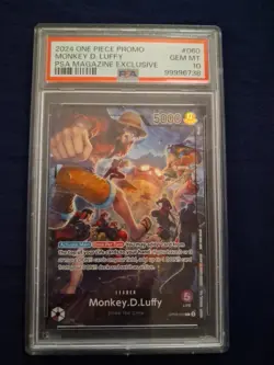 One Piece 2024 PSA Magazine Exclusive Promo Monkey D Luffy #060- PSA 10 - Image 1