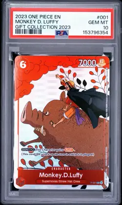 2023 One Piece Monkey D. Luffy Gift Collection P-001 PSA 10 GEM MINT - Image 1