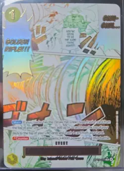 One Piece TCG Gum-Gum Golden Rifle OP15-116 Super Rare Manga Event Alt Art Eng - Image 1