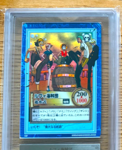 ARS 9 One Piece Carddass Hyper Battle Luffy S57 Holo Straw Hat Crew 2000 PSA - Image 3