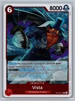 Vista OP16-011 Rare The Time of Battle One Piece Near Mint - Image 1