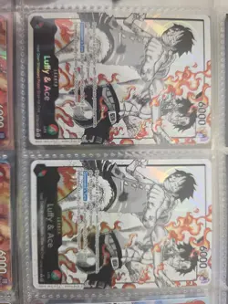 One Piece Luffy And Ace Parallel Leader ST30-001 NM English - Image 1