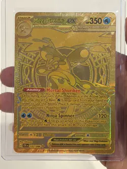 HYPER RARE Mega Greninja ex gold 122/086 Chaos Rising - Image 1