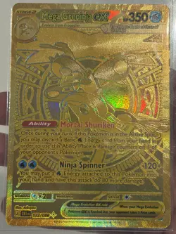 HYPER RARE Mega Greninja ex gold 122/086 Chaos Rising - Image 2