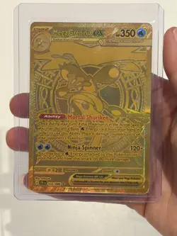 HYPER RARE Mega Greninja ex gold 122/086 Chaos Rising - Image 3