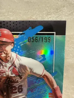 2026 Topps Finest JJ Wetherholt Cardinals Aqua Uncommon /150 RC with Bonus Card - Image 3