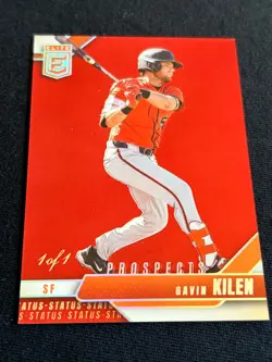 2026 Donruss Elite Gavin Kilen RED ELITE PROSPECT CARD #1/1 SF SS/2B 🔥🔥🔥 - Image 1