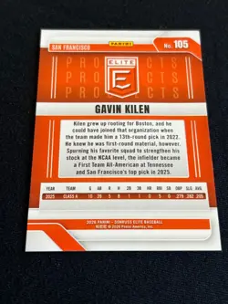 2026 Donruss Elite Gavin Kilen RED ELITE PROSPECT CARD #1/1 SF SS/2B 🔥🔥🔥 - Image 2