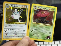 Erika's Vileplume 5/132 Gym Wigglytuff 19/130 Base Vintage Pokemon Card Lot WOTC - Image 1