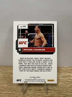2023 UFC Panini Donruss Michael Chandler Gold Laser Bookend 10/10 #175 - Image 2