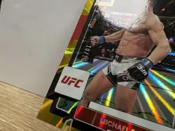 2023 UFC Panini Donruss Michael Chandler Gold Laser Bookend 10/10 #175 - Image 3