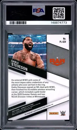 PSA 10 Gable Steveson 2023 Elite WWE Pen Pals Auto NFL UFC OLYMPIC GOLD POP 1 - Image 2