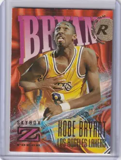 1996-97 Fleer Skybox Basketball Kobe Bryant Rookie Card Z-Force - Image 1
