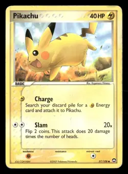 Pikachu - 57/108 - Common - EX Power Keepers - Pokemon Card - HP - Image 1