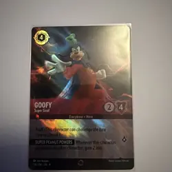 Disney Lorcana Ursulas Return Goofy Super Goof Enchanted Card 214/204 - Image 1