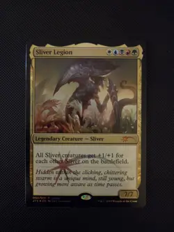 MTG Sliver Legion (2/8) Judge Gift Cards 2019 FOIL - NM - Image 1