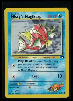 Pokemon TCG Misty's Magikarp Gym Challenge Card 88/132 Regular - Vintage 1999 - Image 1
