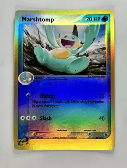 Marshtomp 2003 Pokemon EX Ruby and Sapphire Reverse Holo #40/109 * Near Mint - Image 1