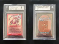 FOIL Worldgorger Dragon JUDGMENT Mtg MINT Grade BGS 9 QUAD++ (9.5/9/9.5/9) POP 2 - Image 1
