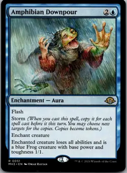 Amphibian Downpour 51 Rare Modern Horizons 3 Magic: The Gathering Lightly Played - Image 1
