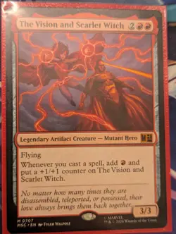 The Vision and Scarlet Witch - Near Mint MTG Commander: Marvel Super Heroes - Image 1