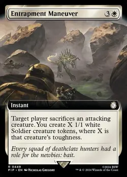 Entrapment Maneuver 449 - NM Extended Art - Fallout - MTG - Image 1