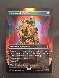 Commander's Plate (Borderless) Commander: Teenage Mutant Ninja Turtles Foil - Image 1