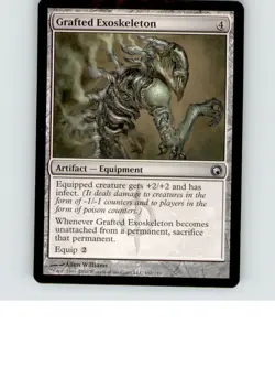 Grafted Exoskeleton 162 Uncommon Scars of Mirrodin Lightly played b3-835 - Image 1