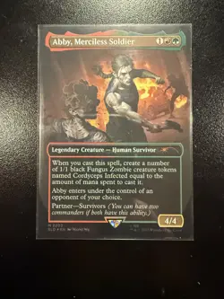Abby, Merciless Soldier (Rainbow Foil) Secret Lair Drop Foil - Image 1
