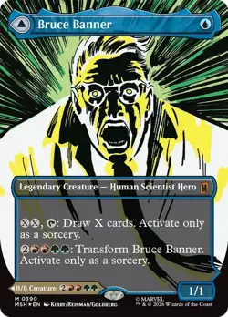 MTG - Bruce Banner - Marvel Super Heroes - #390 - Comics Showcase Foil - Image 1