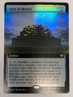 Pyre of Heroes (Extended Art) Kaldheim Foil - MTG RARE - Image 1