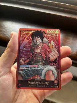 Monkey D Luffy ST01-001 Foil Leader One Piece Card Game/Post - Image 1