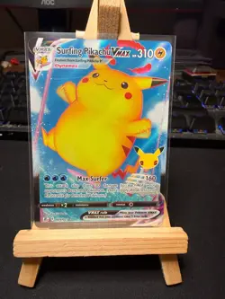 Pokemon TCG Surfing Pikachu VMAX 009/025 - Holo Ultra Rare - Celebrations - NM - Image 1
