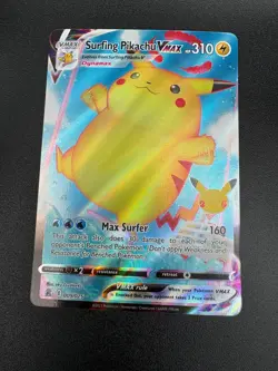 Surfing Pikachu VMAX - 009/025 Ultra Rare Celebrations NM Pokemon TCG - Image 1