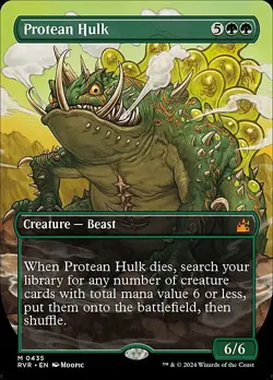 Magic The Gathering MTG PROTEAN HULK BORDERLESS Ravnica Remastered NM Near Mint - Image 1