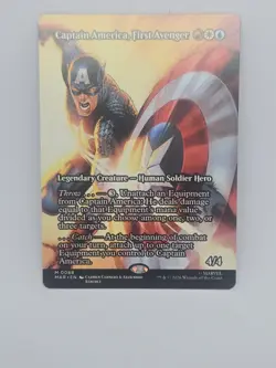 MTG Captain America, First Avenger (Borderless) 0088 - Marvel Universe Eternal - Image 1