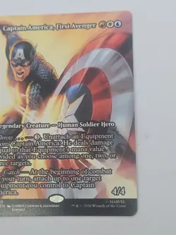 MTG Captain America, First Avenger (Borderless) 0088 - Marvel Universe Eternal - Image 3